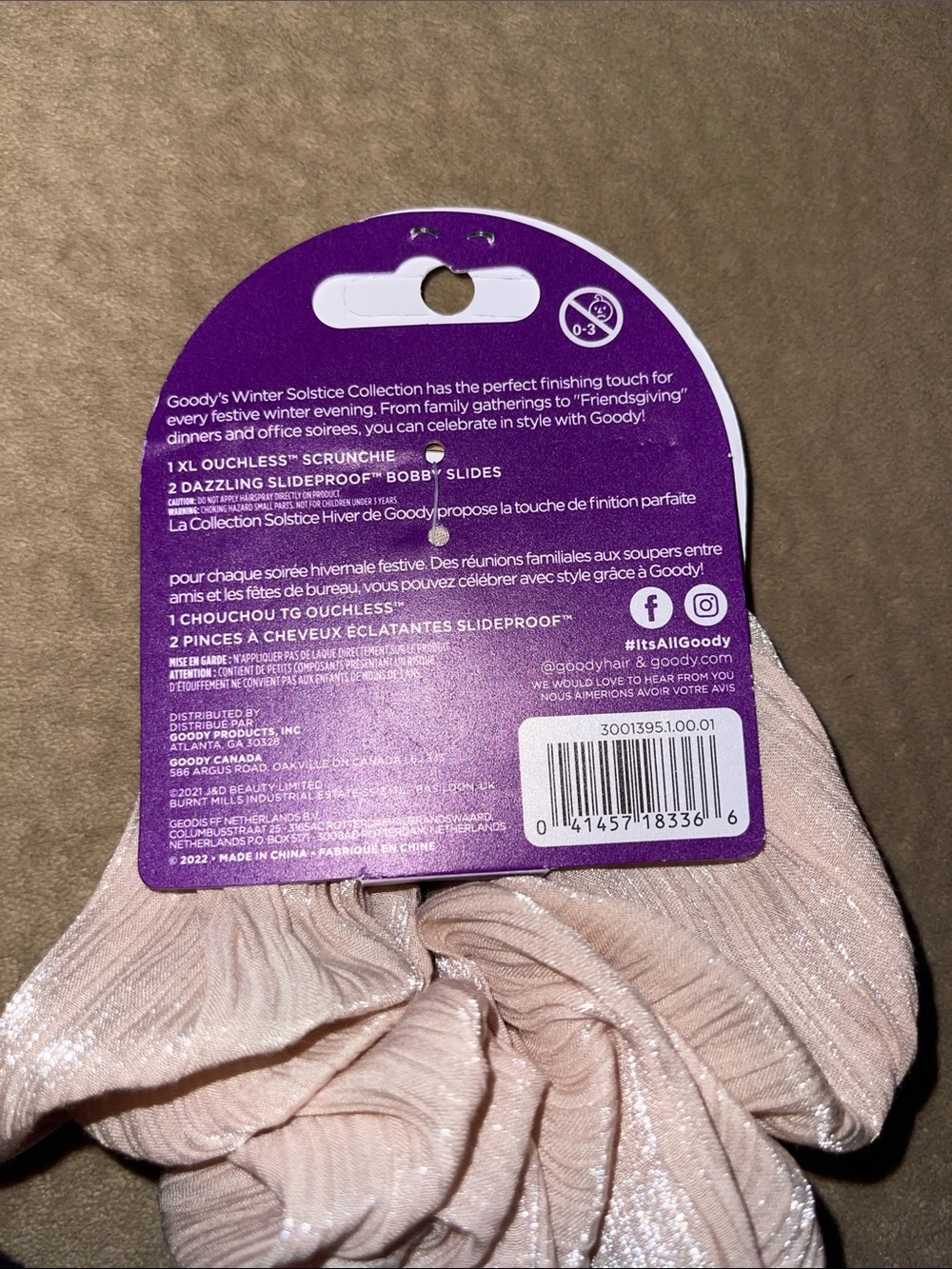 Scunci & Goody & Hue Hair Accessory Set - Purple, Beige, Brown, Tortoise New - Picture 7 of 9